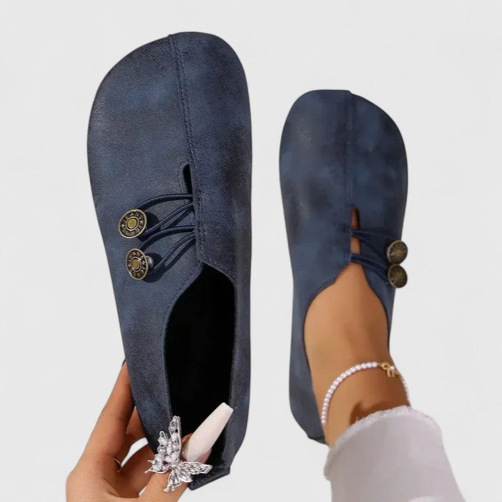Women's Leather Loafers - Comfortable Slip On Flats