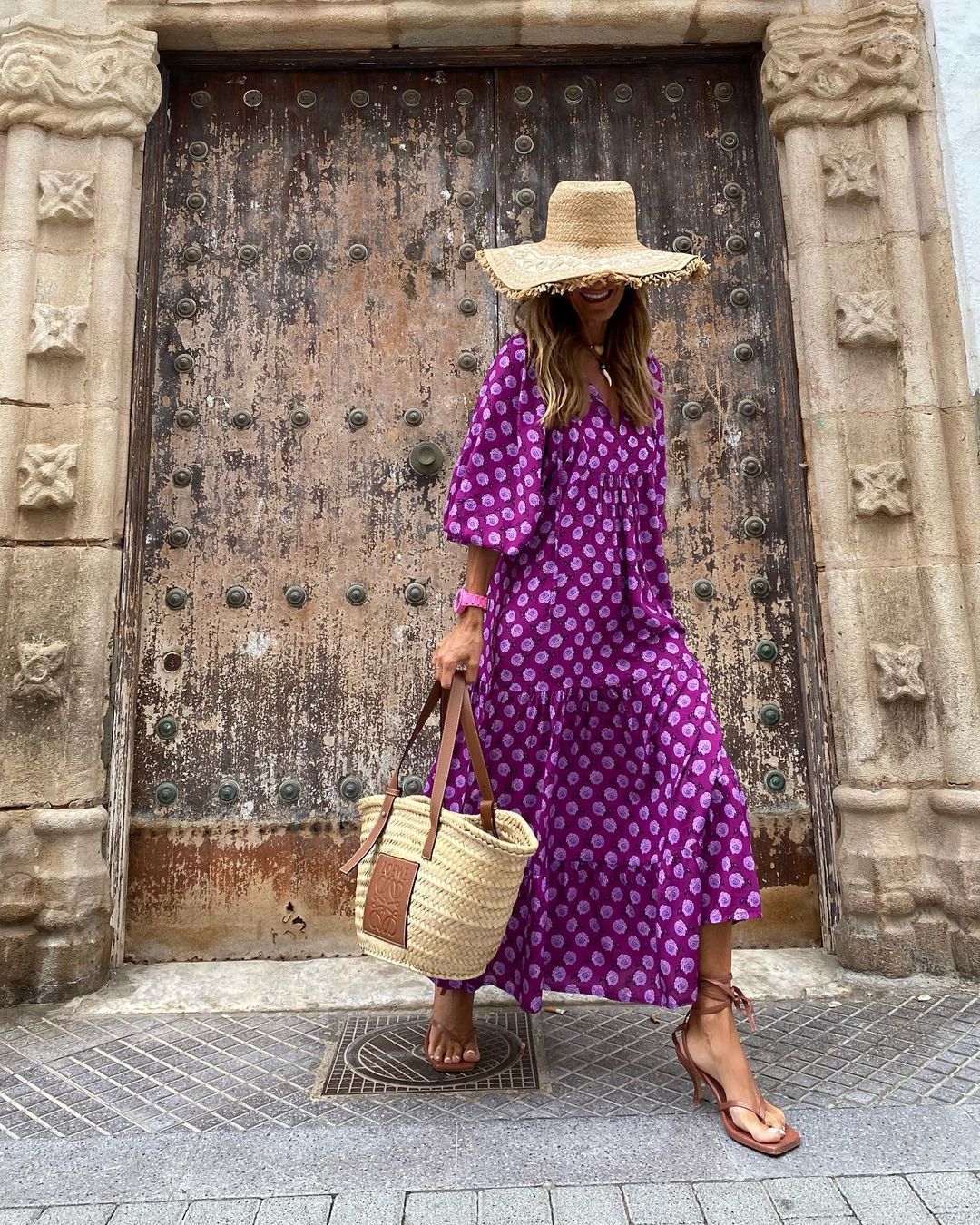 Boho Maxi Dress with V-Neck for Women | Elegant Summer Style