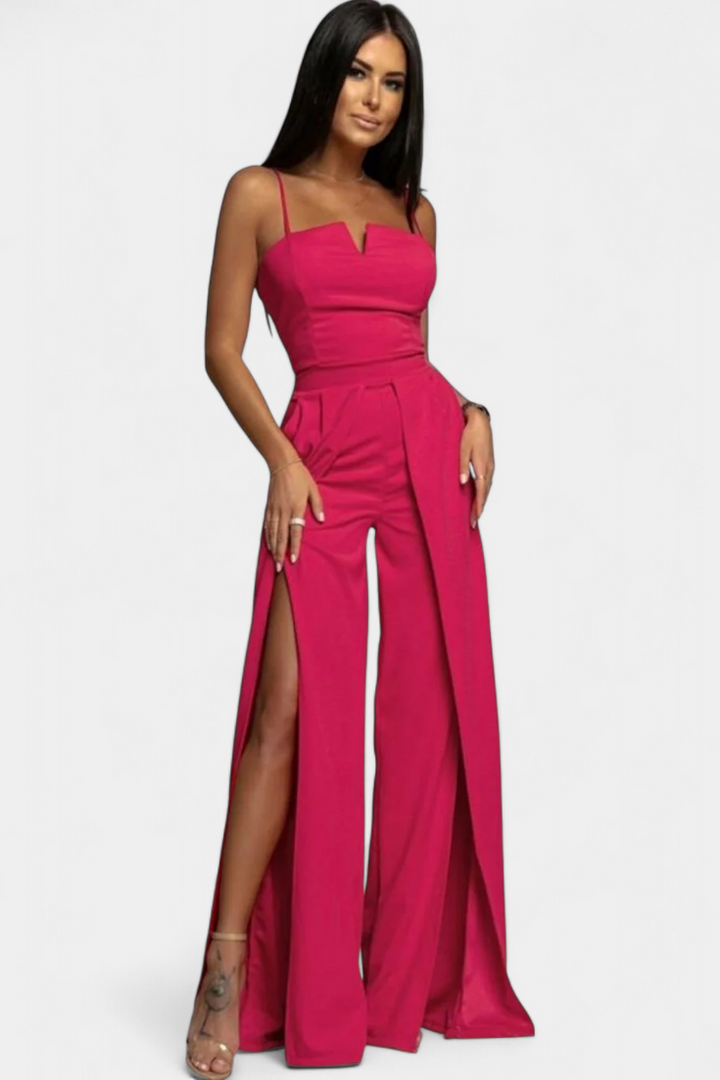 Elegant Strap Jumpsuit with Side Cutouts for Women