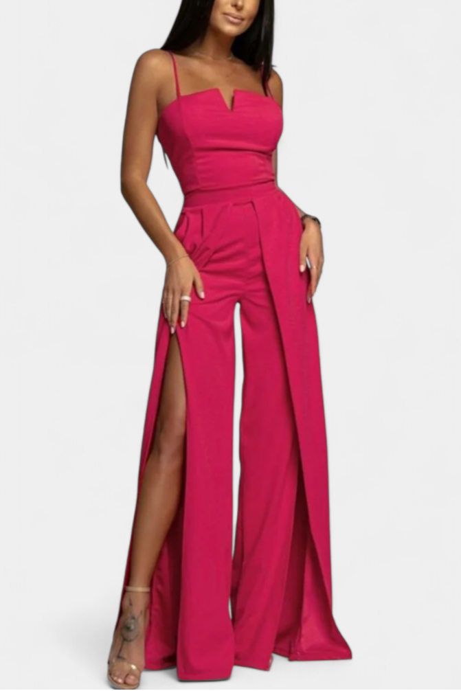 Elegant Strap Jumpsuit with Side Cutouts for Women