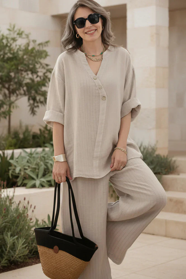 Linen Co-ord Set for Women - Relaxed Two Piece Outfit