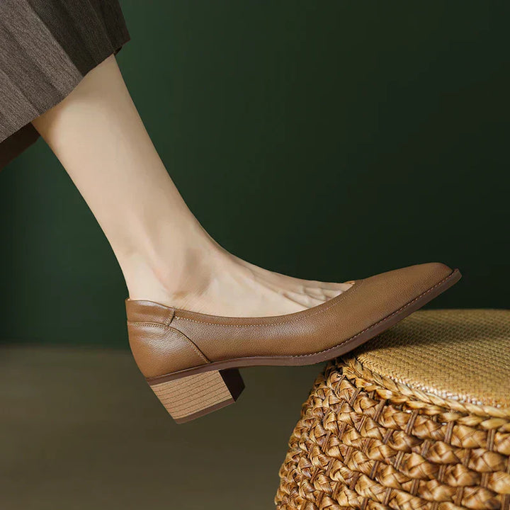 Mary Jane Heels for Women - Mid Heel Comfortable Strap Shoes
