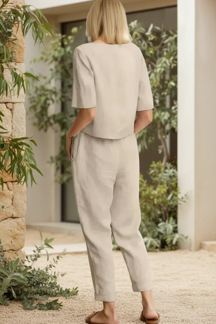 Two Piece Lounge Set for Women - Comfortable Casual Outfit