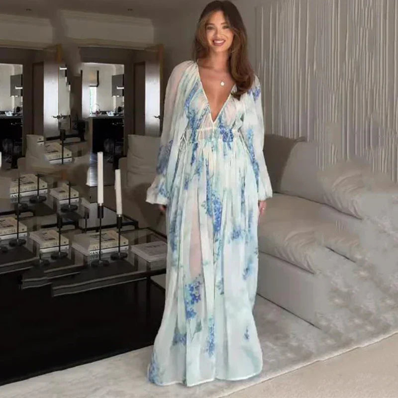 Floral Maxi Dress for Women - Breezy Summer Dress