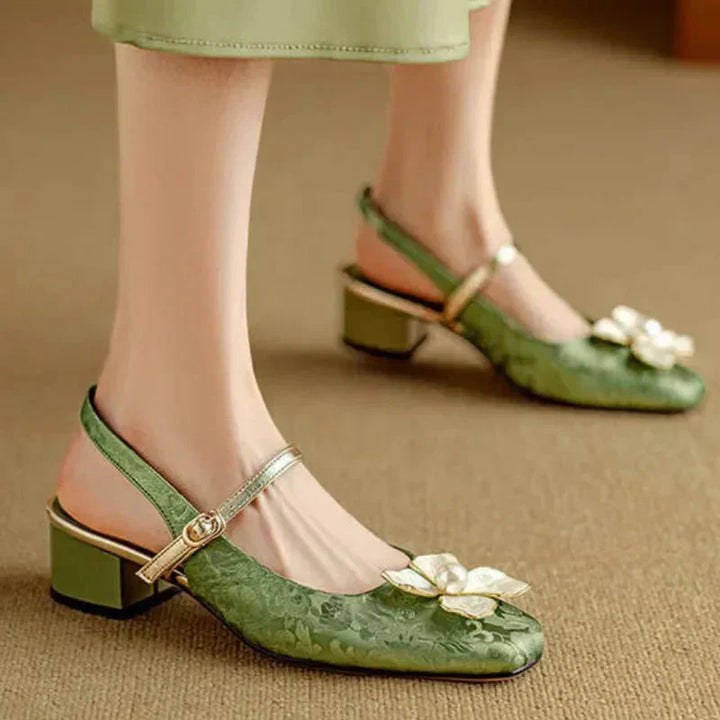 Mary Jane Pumps With Ankle Strap - Classic Comfort Heels