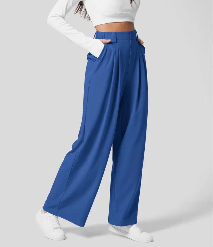 Wide Leg Trousers for Women - Modern High Waisted Pants