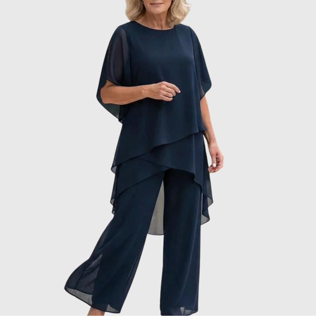 Palazzo Pants Set for Women - Elegant Two Piece Outfit
