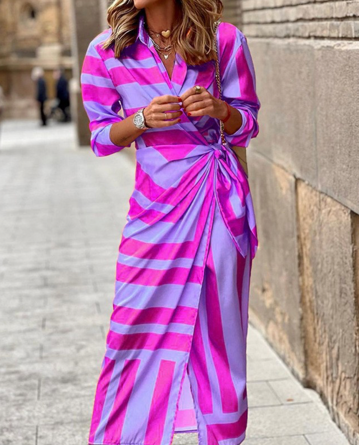 Printed Wrap Dress for Women | Classic Flattering Silhouette