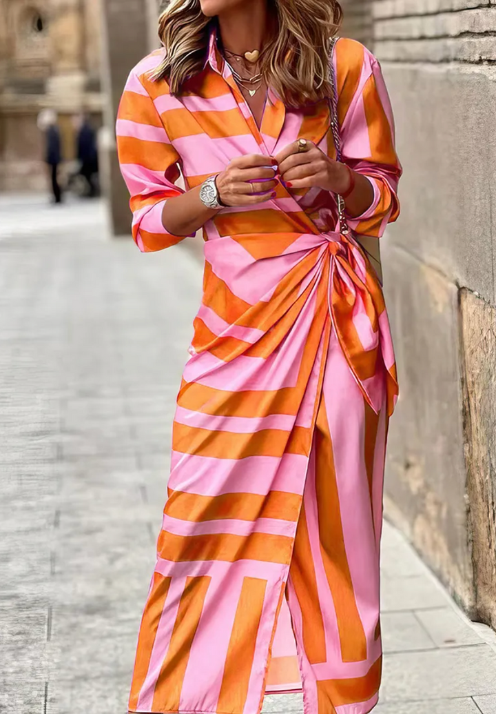 Printed Wrap Dress for Women | Classic Flattering Silhouette