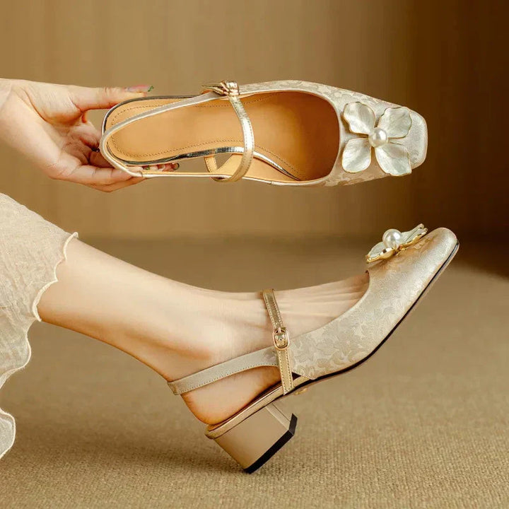 Mary Jane Pumps With Ankle Strap - Classic Comfort Heels