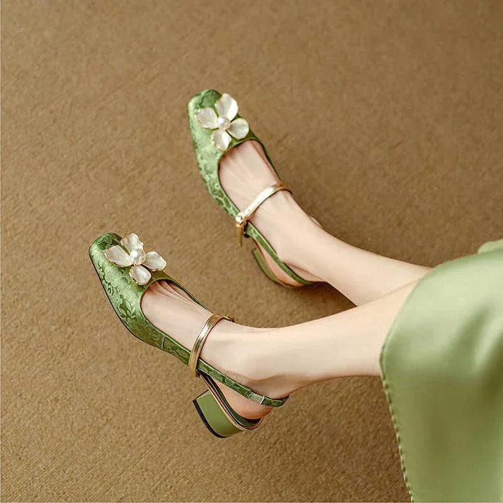 Mary Jane Pumps With Ankle Strap - Classic Comfort Heels