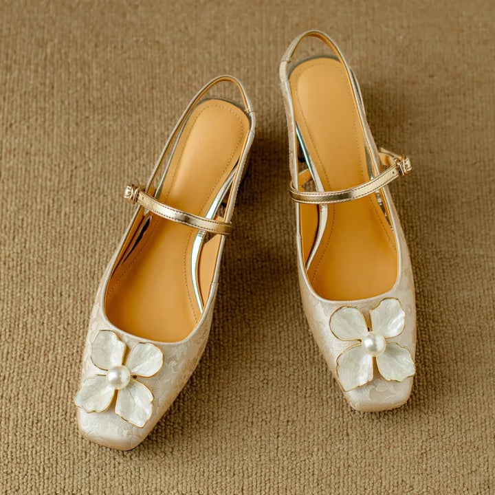 Mary Jane Pumps With Ankle Strap - Classic Comfort Heels