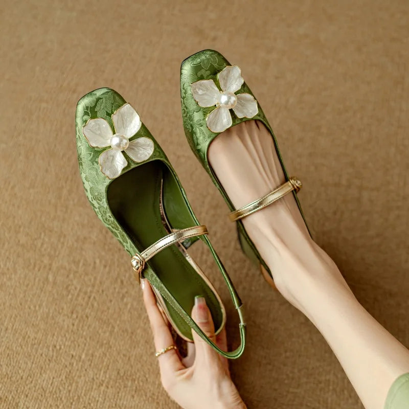 Mary Jane Pumps With Ankle Strap - Classic Comfort Heels