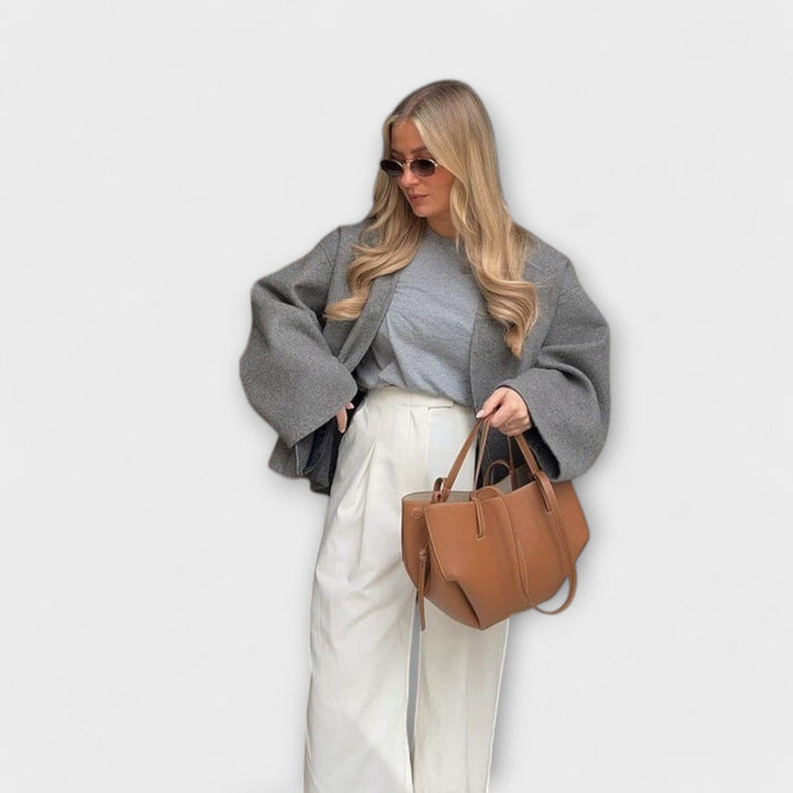 Vintage Leather Shoulder Bag for Women - Spacious Everyday Tote
