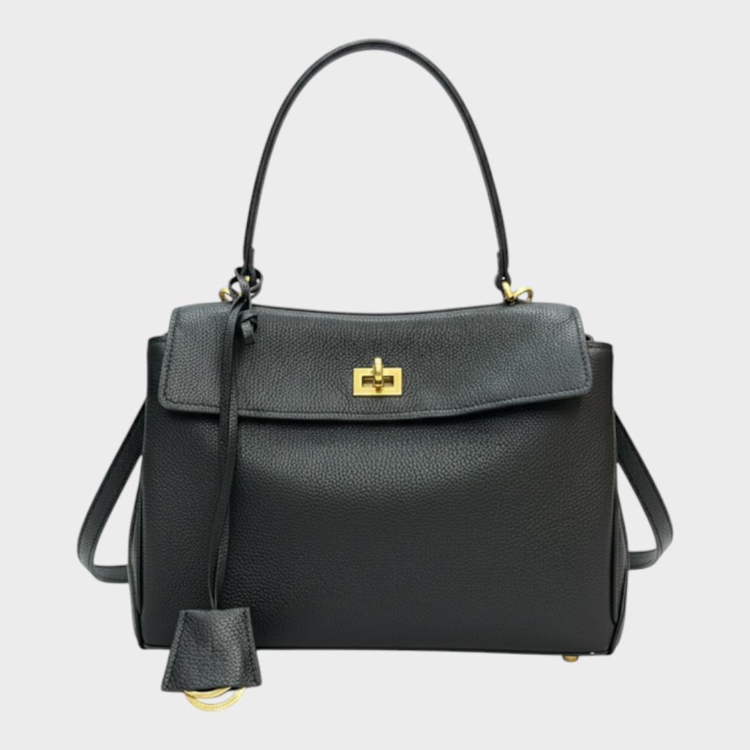 Leather Handbag Women - Minimalist Soft Genuine Leather Shoulder Bag
