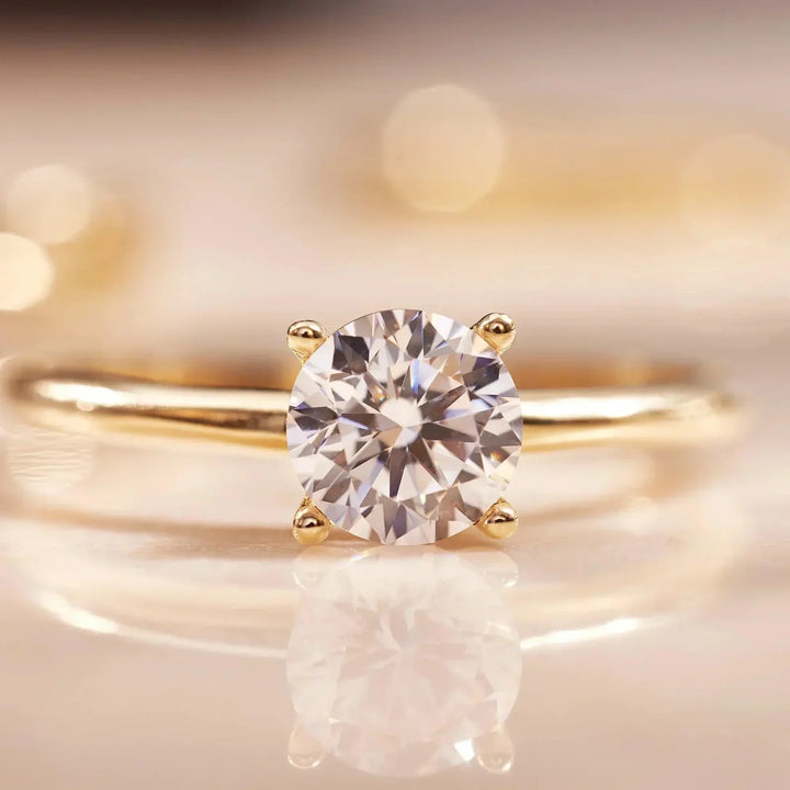 White Gold Ring - Savaya El Playa Statement Band for Women