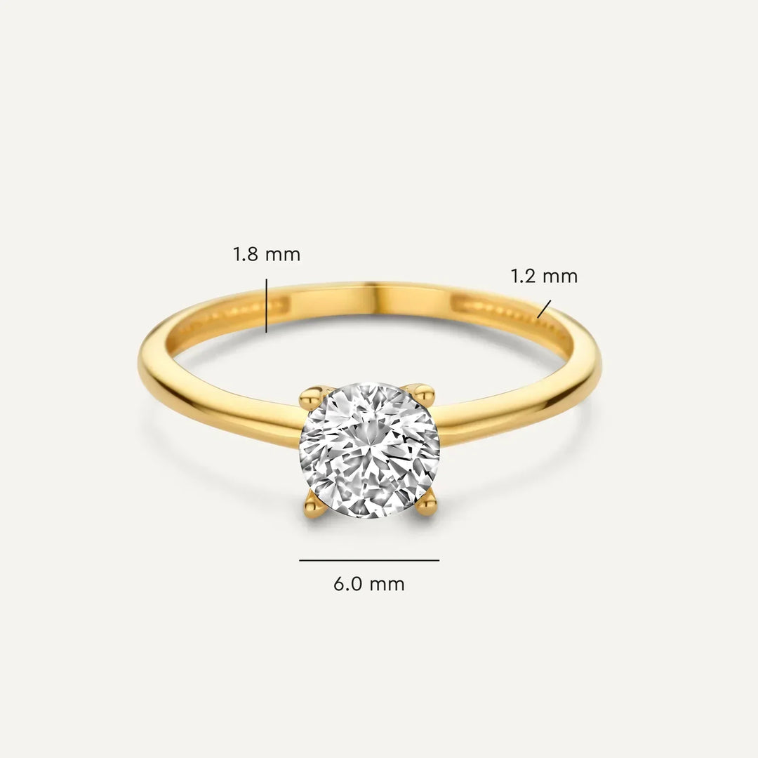 Gold Statement Ring | Chunky Dome Band for Women