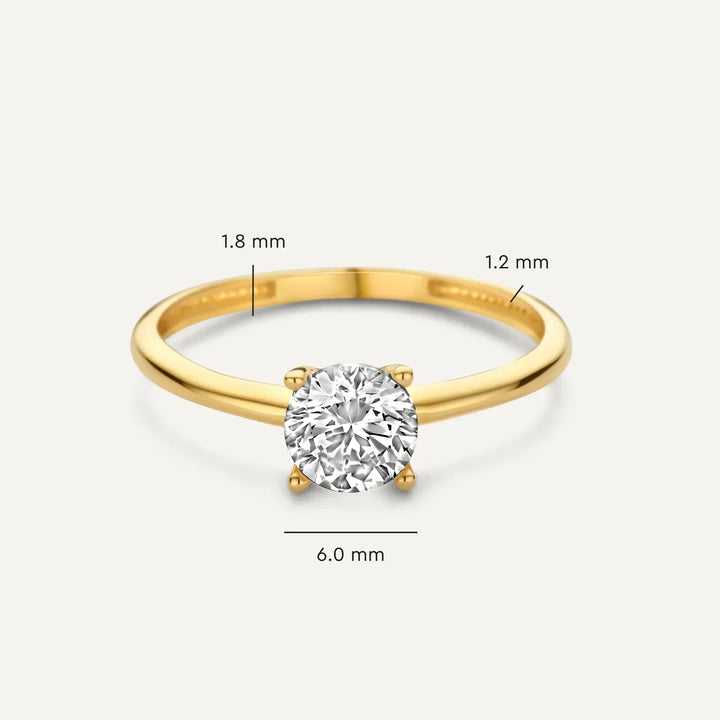Gold Statement Ring | Chunky Dome Band for Women