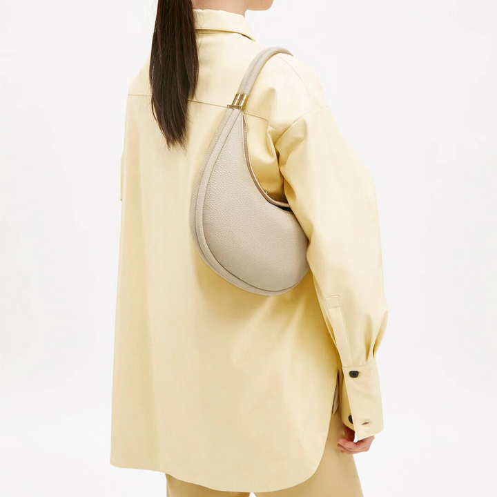 Crescent Moon Shoulder Bag - Vegan Leather Crossbody Handbag