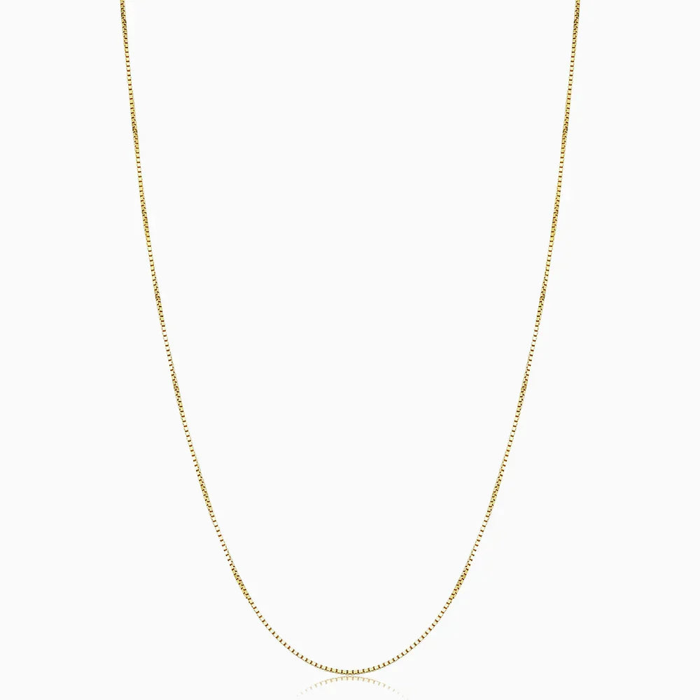 Bodega Box Necklace in White Gold - Modern Minimalist Pendant