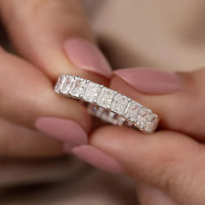 White Gold Statement Ring - Elegant Everyday Jewelry