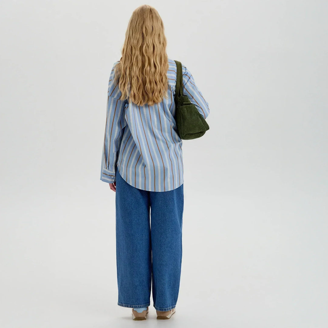 Corduroy Crossbody Bag with Adjustable Strap and Multiple Pockets