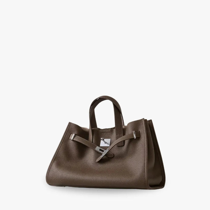 Leather Tote Bag for Work and Travel | Structured Shoulder Bag
