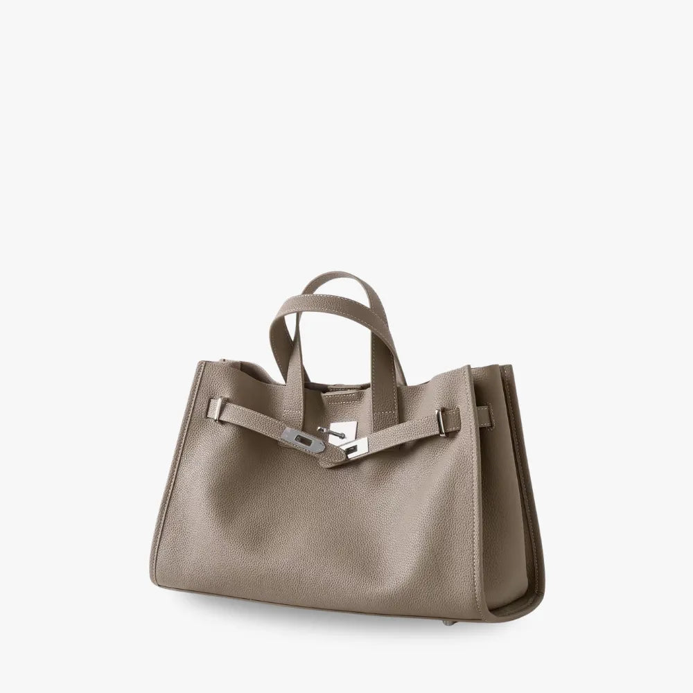 Leather Tote Bag for Work and Travel | Structured Shoulder Bag
