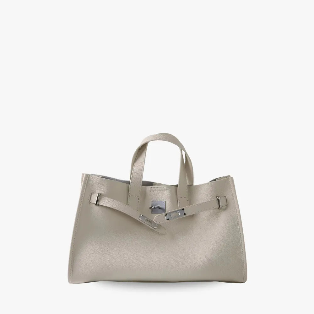 Leather Tote Bag for Work and Travel | Structured Shoulder Bag