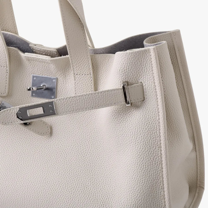 Leather Tote Bag for Work and Travel | Structured Shoulder Bag