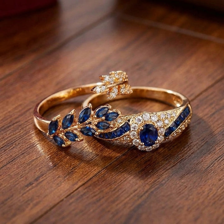 Gold Ring Set - Stackable Rings for Women - Minimalist Jewelry