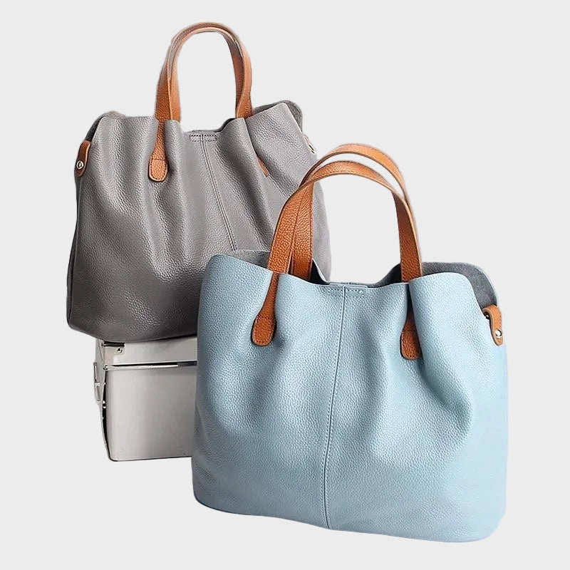 Genuine Leather Handbag for Women - Soft Cowhide Shoulder Bag