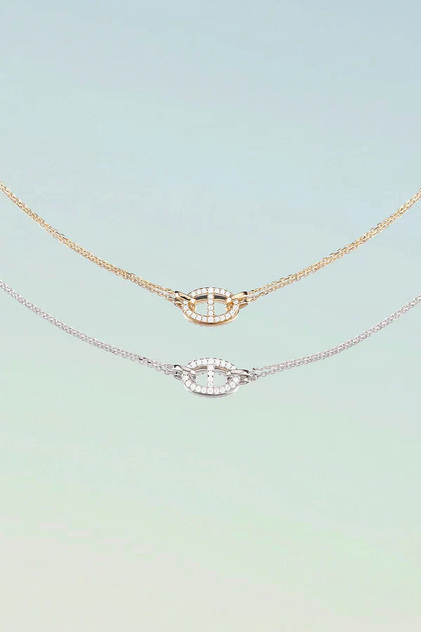 Gold Pendant Necklace for Women - Elegant Layering Necklace