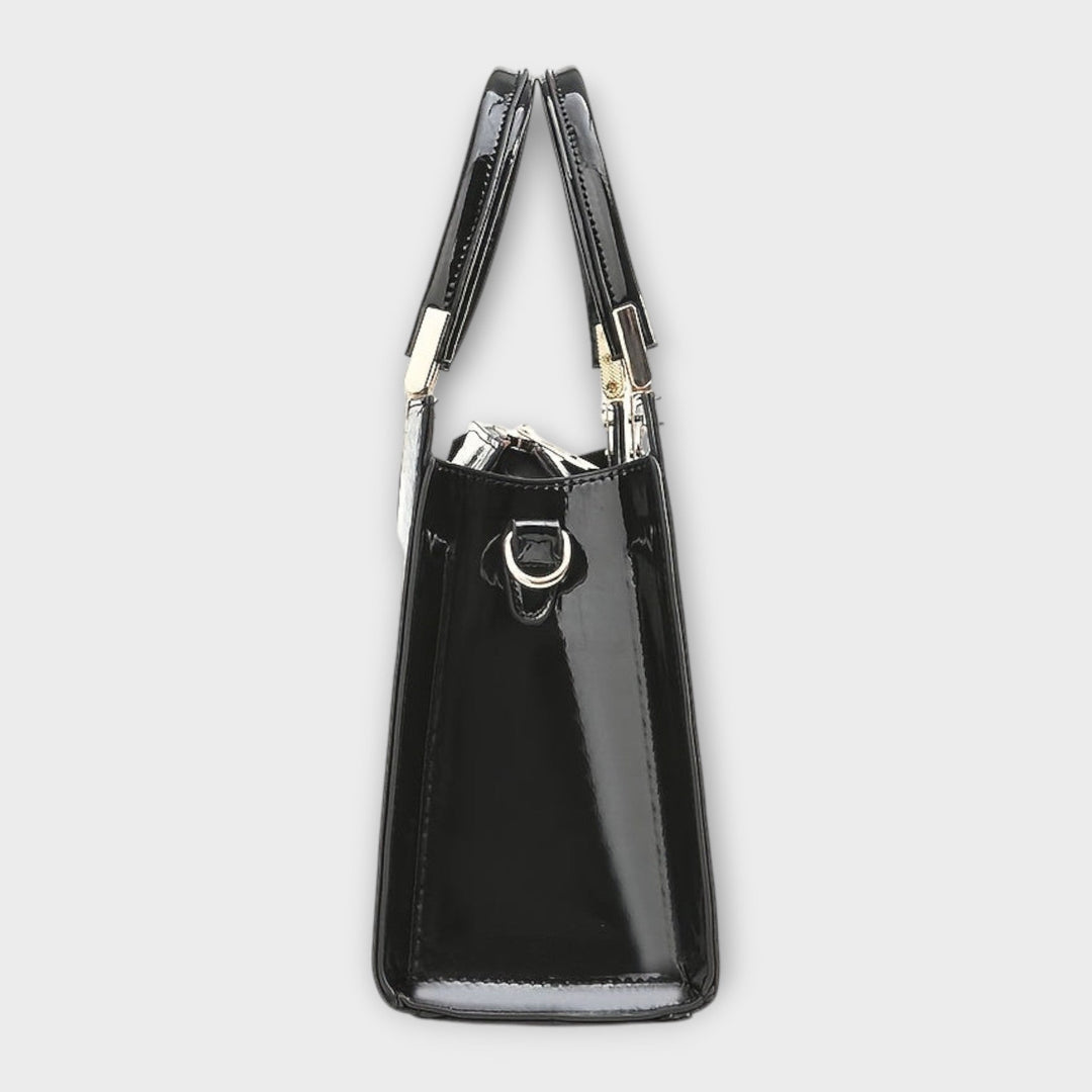 Crocodile Embossed Leather Handbag for Work and Everyday