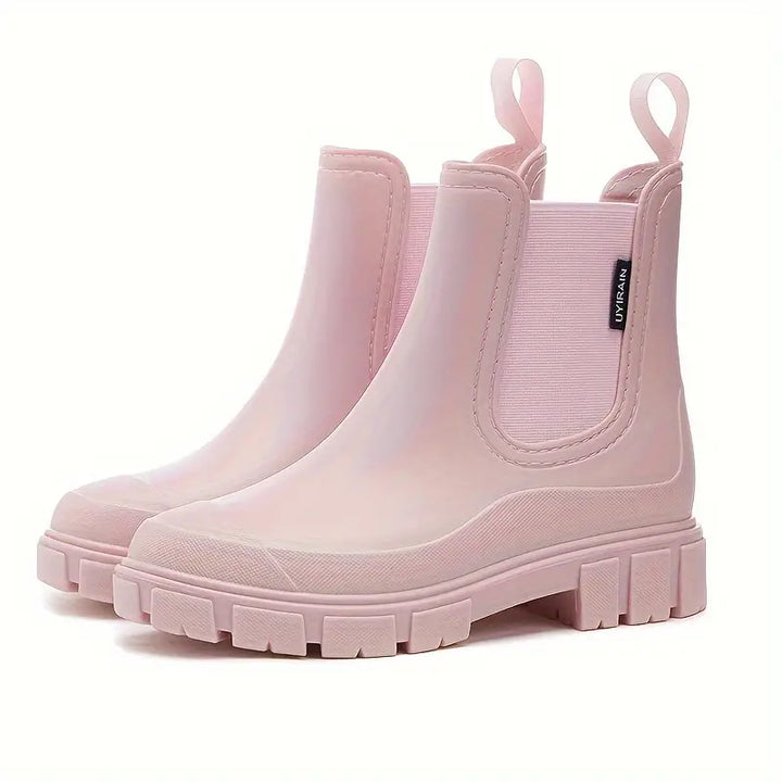 Waterproof Chelsea Boots for Women with Platform Sole