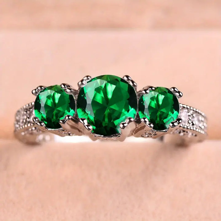 White Gold Statement Ring - Serilda Wynloren Design