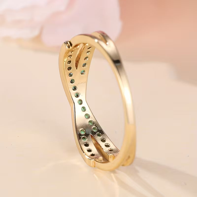 Emerald Ring in Gold | Statement Cocktail Ring for Women