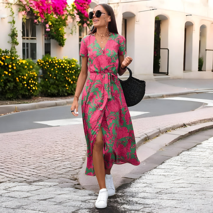 Wrap Dress for Women - Flattering Summer Dress with Feminine Fit