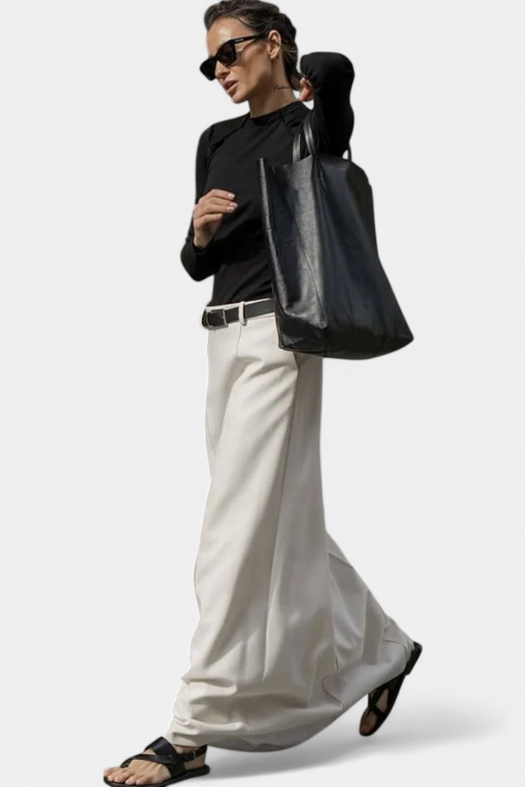H-Line Minimalist Skirt for Women - Classic Solid Color