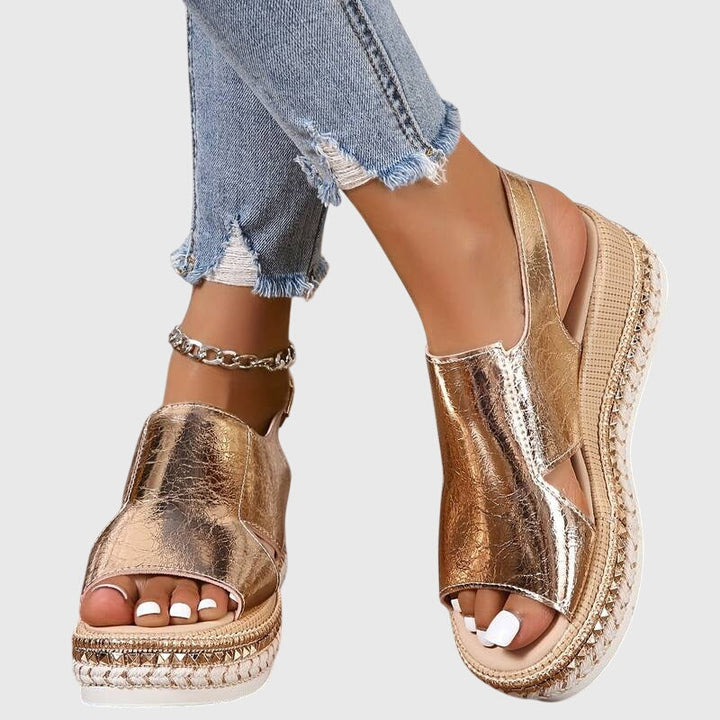 Orthopedic Sandals for Women - Comfort Wedge Heels with Arch Support