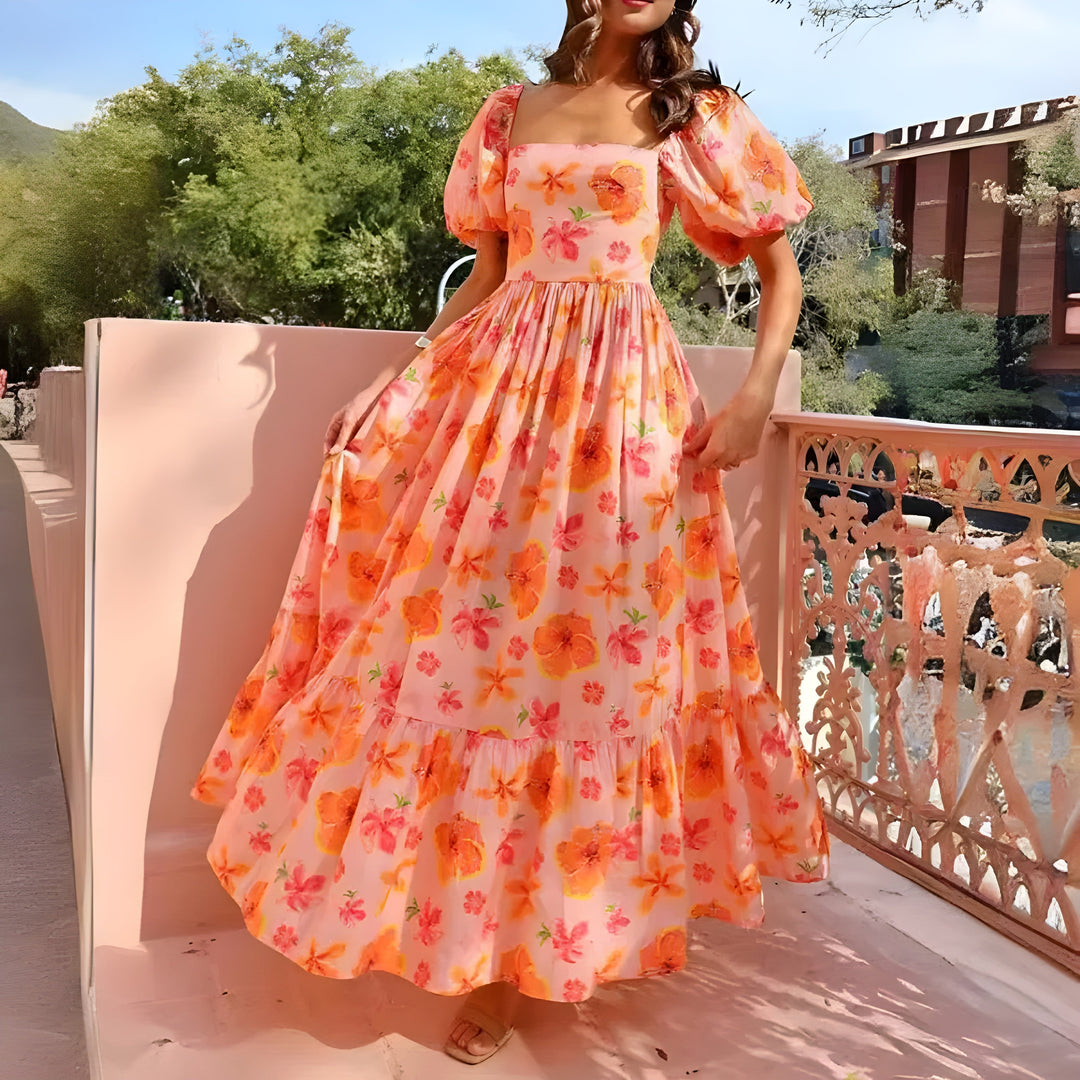 Maxi Dress with Tailored Fit - Elegant Summer Dress for Women