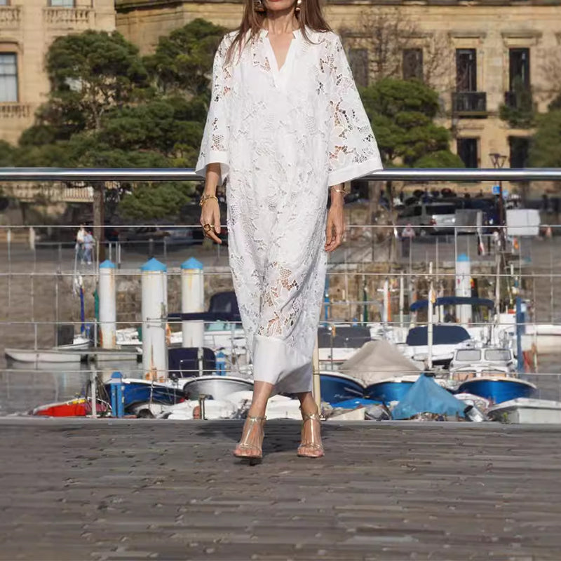 Lace Maxi Dress for Women - Comfortable Elegant Casual Dress