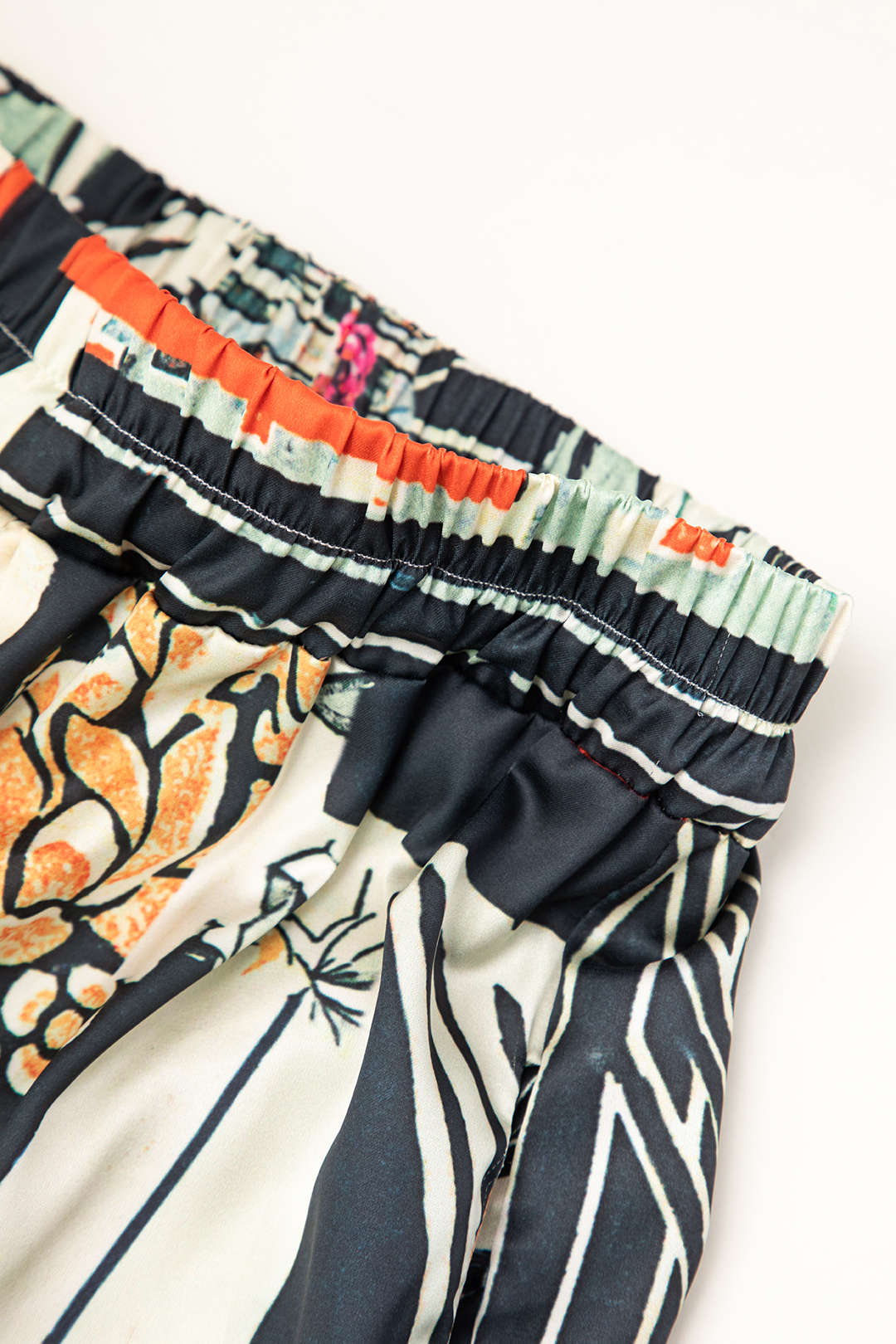High Waisted Floral Trousers | Straight Leg Pants for Women