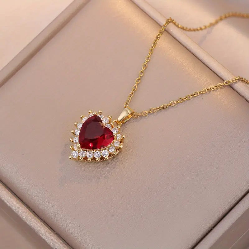 Gold Jewelry Set - Classic Necklace and Earring Set for Women