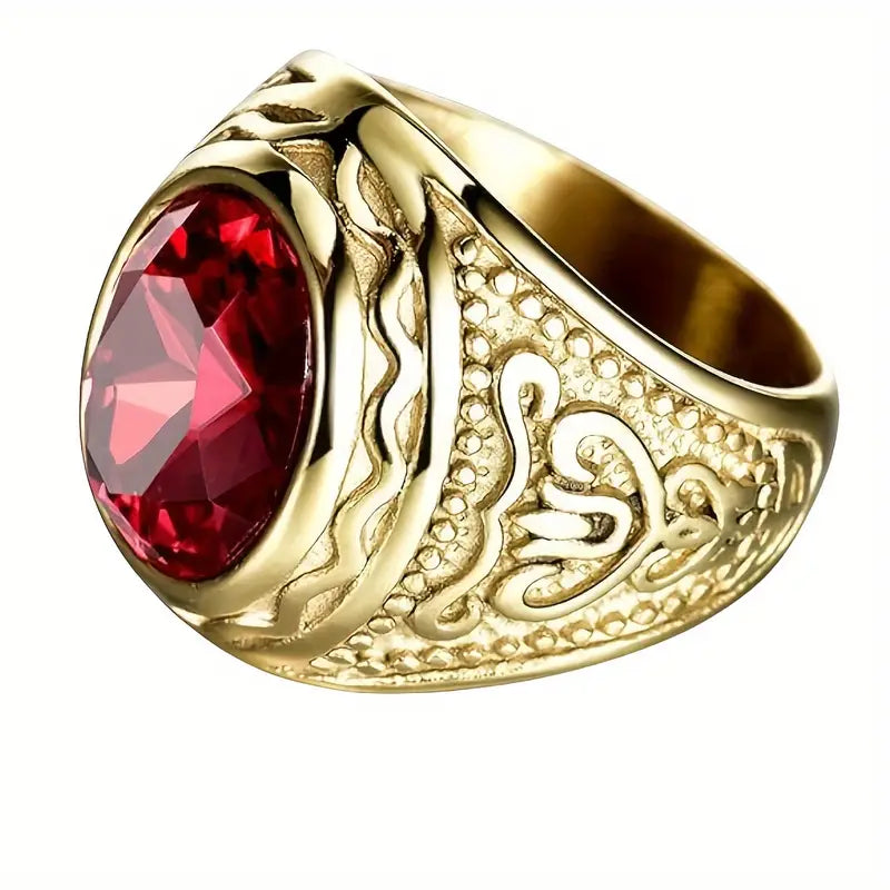 Gold Statement Ring | Modern Sculptural Cocktail Ring