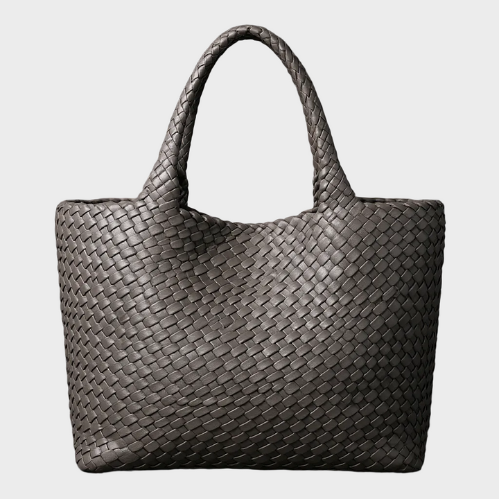 Handwoven Leather Tote Bag - Spacious Everyday Carryall