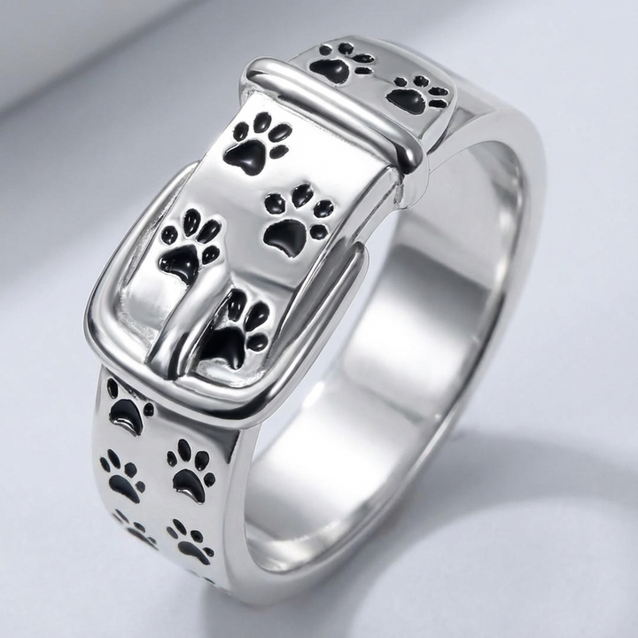 Dog Collar Ring for Women | Adjustable Statement Ring