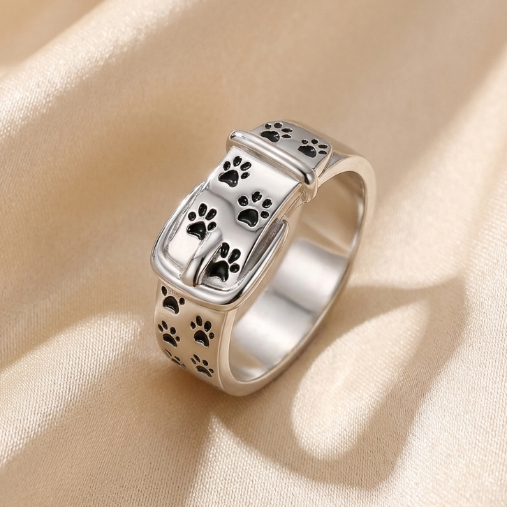 Dog Collar Ring for Women | Adjustable Statement Ring