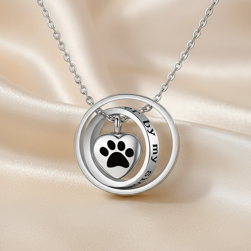 Memorial Urn Necklace - Stainless Steel Heart Keepsake Pendant