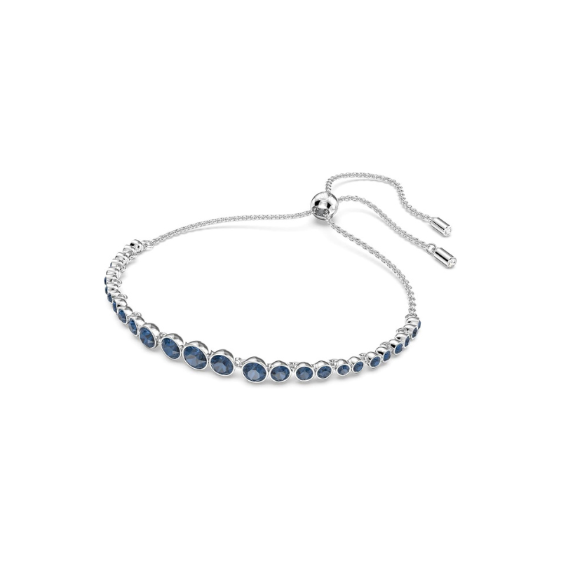 Sapphire Tennis Bracelet White Gold Round Cut Classic